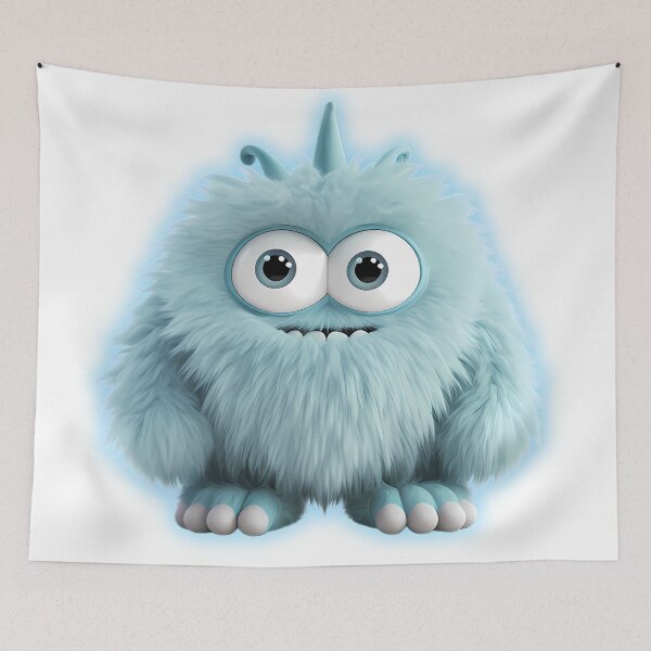 Item preview, Beautiful Monster Lightblue designed and sold by ArtisticLaby.