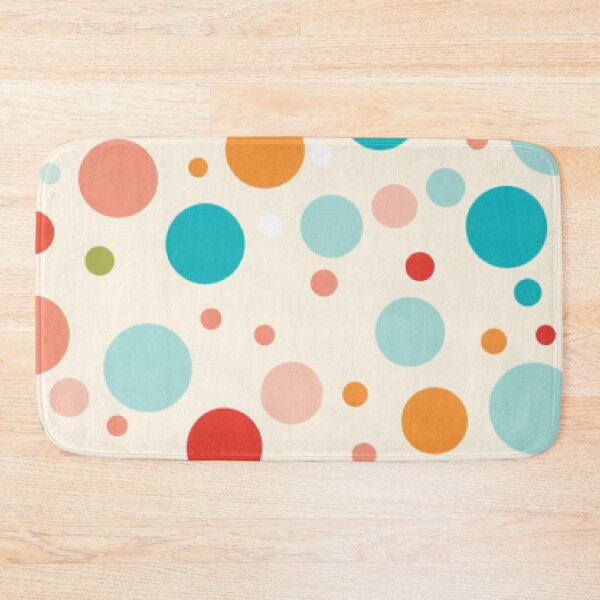 Item preview, Whimsical Toycore Confetti: Vintage Polka Dots in Retro Teal, Beige, and Orange Geometry designed and sold by Panadis.