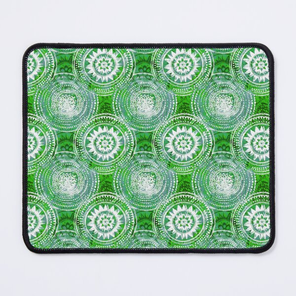 Item preview, Mandala shibori green designed and sold by Alessandro Remo Mazzoni Remotextiles.