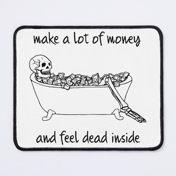 Item preview, Skeleton in bathtub filled with money designed and sold by kougan.