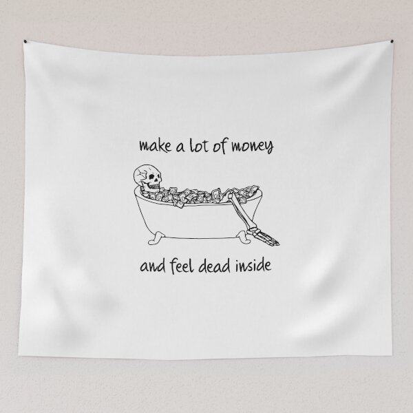Item preview, Skeleton in bathtub filled with money designed and sold by kougan.