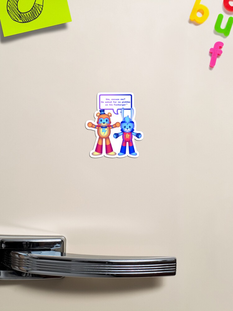 FNAF - Glamrock Bonnie & Glamrock Freddy (Fazburger™️) Sticker