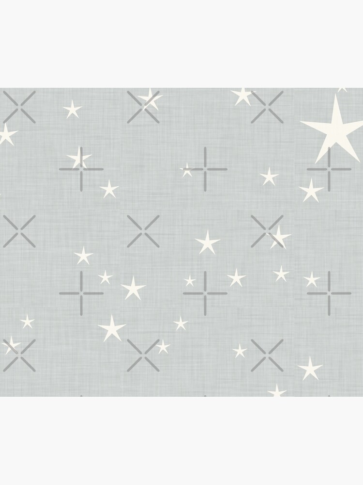 Grey star with fabric texture - narwhal collection by susycosta