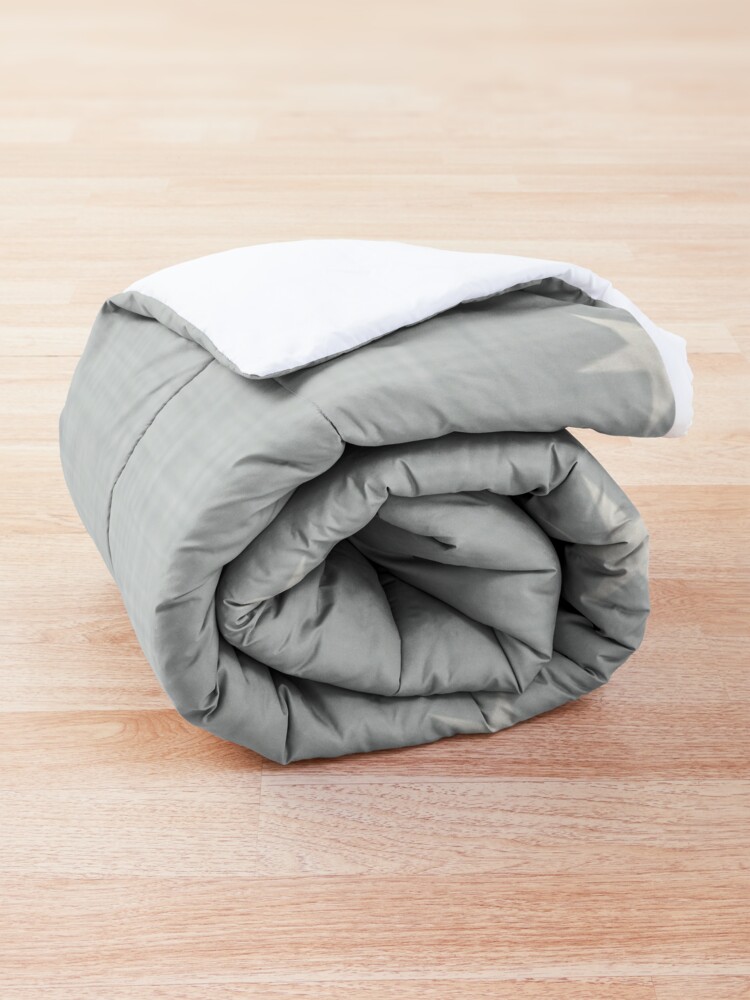 Alternate view of Grey star with fabric texture - narwhal collection Comforter