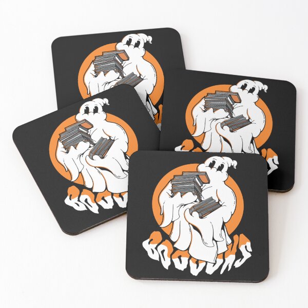 Item preview, Ghost Booooks  Funny Halloween Cartoon Ghost Reading Books designed and sold by KortneNakamura.