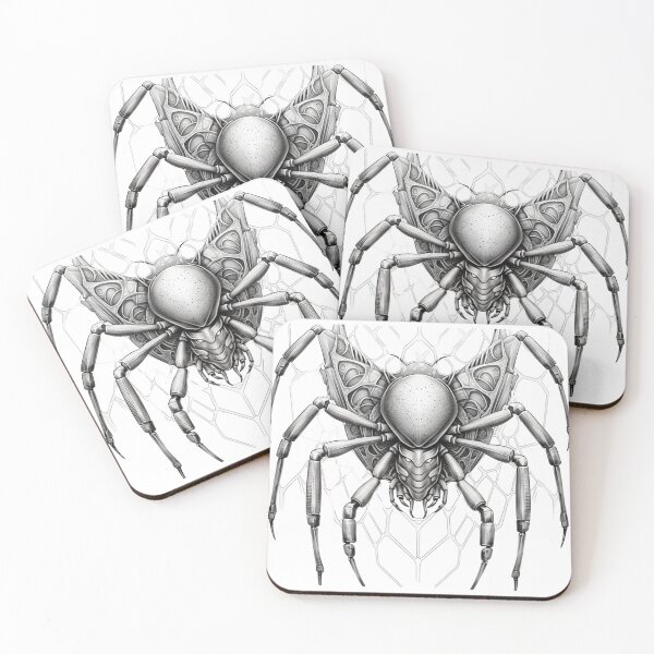Item preview, Realistic , black and white spider theme designed and sold by Okracha.