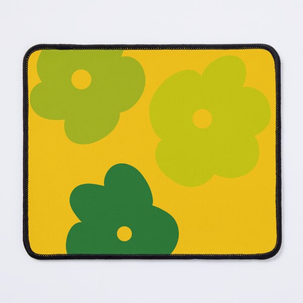 Item preview, Verde Amarillo Jumbo Flower Power Resumen Contemporáneo Patrón designed and sold by ZodiacGradient.