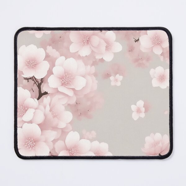 Aperçu de l'œuvre Sakura Flower Pattern: Create a Calming Ambiance with Vibrant Pink and White Blossoms créée et vendue par CharmingChic.
