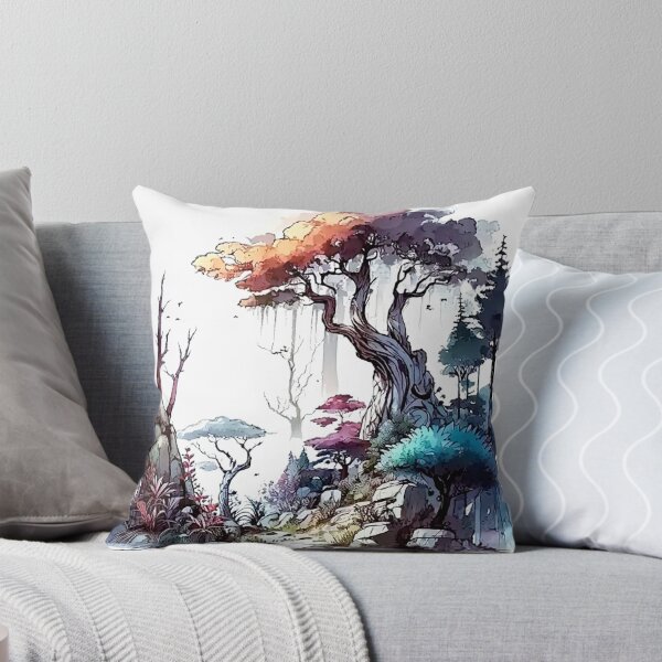 Artikelvorschau, Fantasy-Aquarellwald entworfen und verkauft von Estalon.