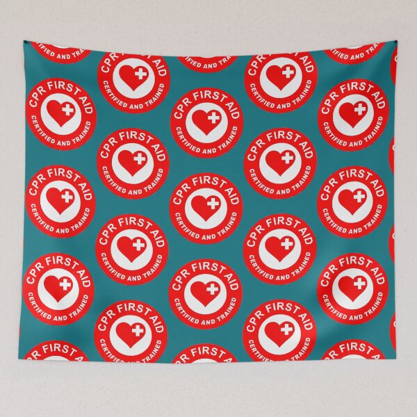 Item preview, CPR First Aid Trained and Certified designed and sold by JohannePastor.