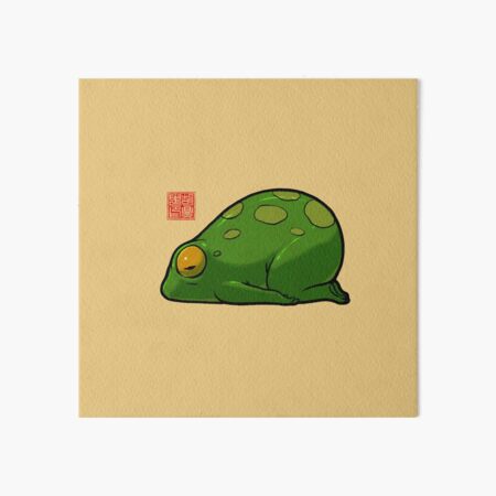 Aperçu de l'œuvre illustration d'humeur de pose d'enfant de grenouille de yoga mignonne créée et vendue par DingHuArt.