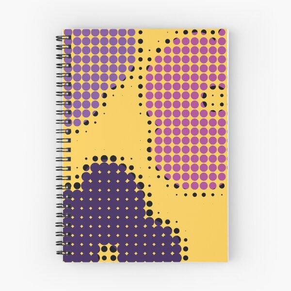 Item preview, Halftone Magenta Purple Yellow Jumbo Flower Power Abstract Contemporary Pattern designed and sold by ZodiacGradient.