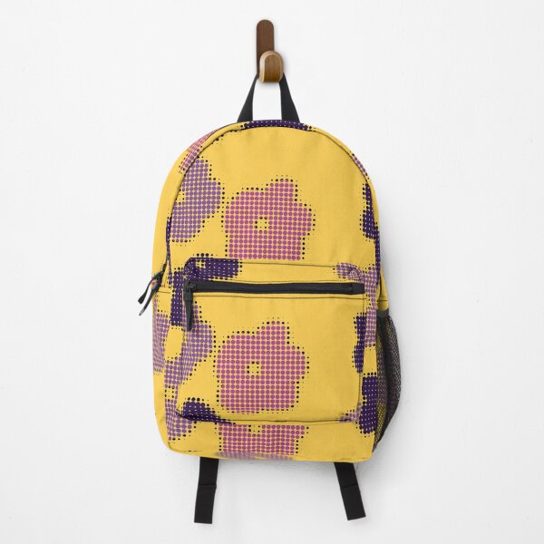 Item preview, Halftone Magenta Purple Yellow Jumbo Flower Power Abstract Contemporary Pattern designed and sold by ZodiacGradient.