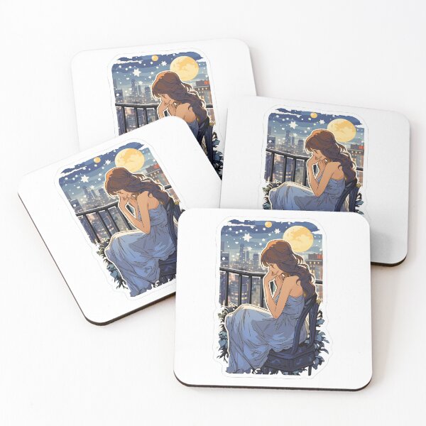Item preview, Girl sitting in the moonlight designed and sold by abmkf.