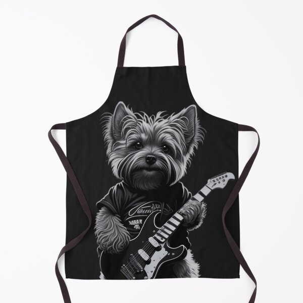 Item preview, Guitarist Rock Yorkie Playing Guitar designed and sold by LordArt.