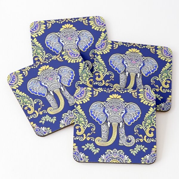 Item preview, Blue elephant in thai style designed and sold by Paladiin.