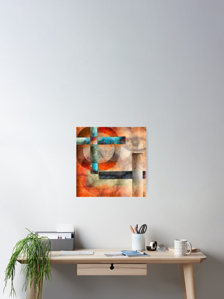 Thumbnail 2 of 3, Poster, Crossroads Abstract designed and sold by peanutroaster.