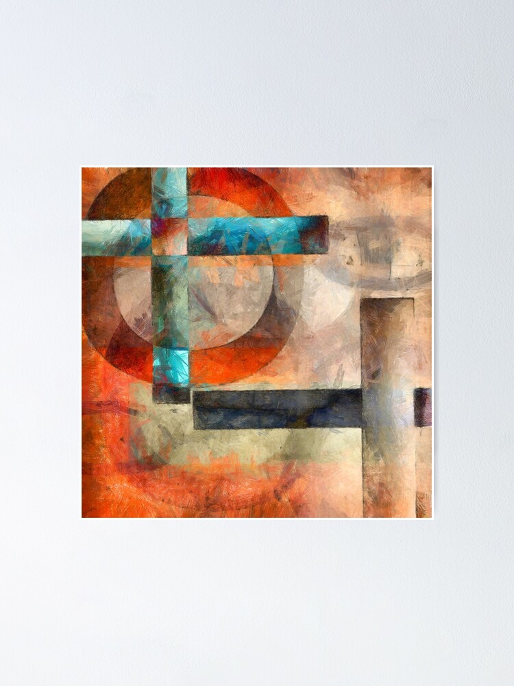Thumbnail 1 of 3, Poster, Crossroads Abstract designed and sold by peanutroaster.