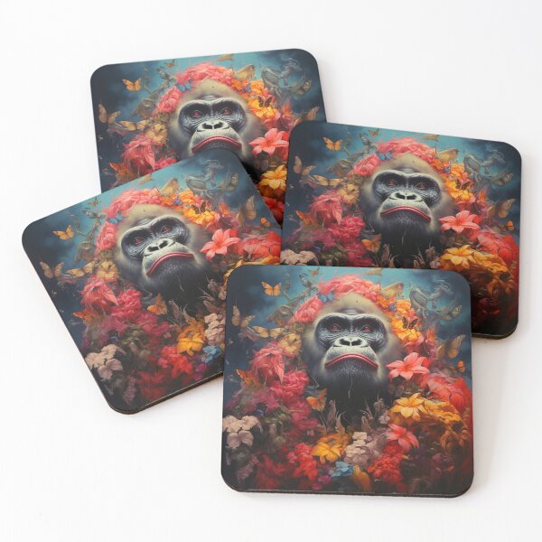 Item preview, Sweeet gorilla in the flowers designed and sold by silent-violin.