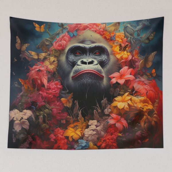 Item preview, Sweeet gorilla in the flowers designed and sold by silent-violin.