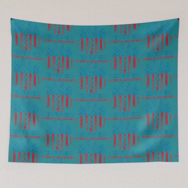 Item preview, CMA Certified Medical Assistant Flag Symbol Blue Assisting designed and sold by JeffreyReuter.