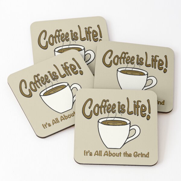 Item preview, Coffee is Life! It’s All About the Grind! (Dark) designed and sold by Scottopia.
