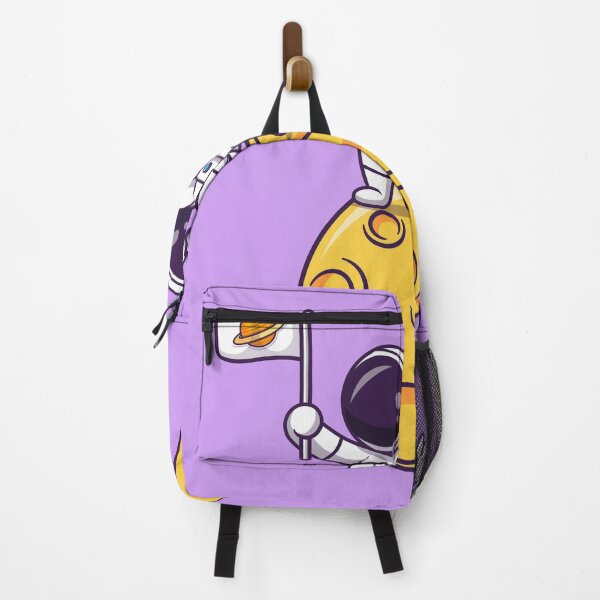 Item preview, Cute Astronaut Love: Holding Planet Flag on Moon Cartoon designed and sold by hjian8219.