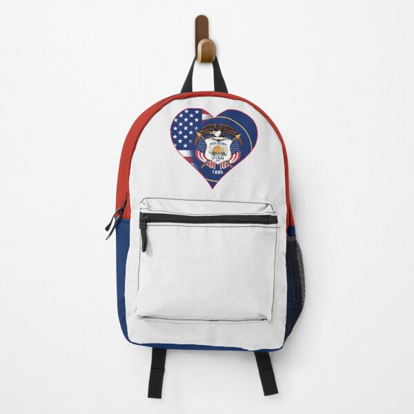 Item preview, State of Utah Flag and American Flag Fusion Design designed and sold by Gsallicat.