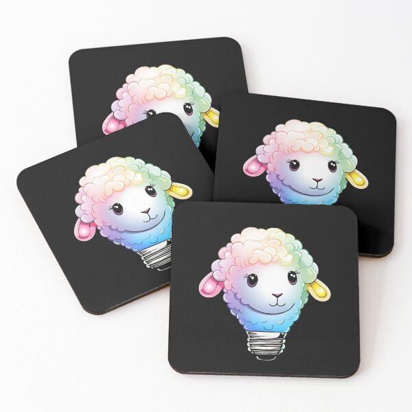 Item preview, Kawaii Sheep Light Bulb  designed and sold by PiggyWonka.