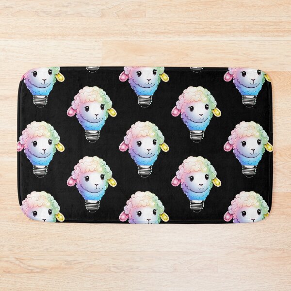 Item preview, Kawaii Sheep Light Bulb  designed and sold by PiggyWonka.