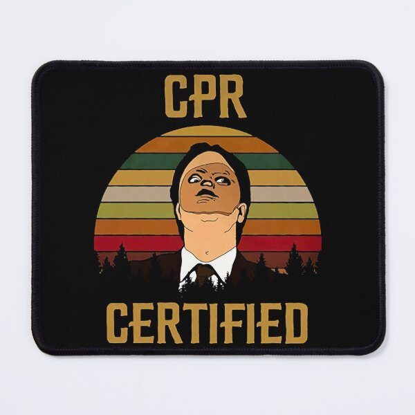 Item preview, CPR Certified Dwight Dummy Mask Vintage Retro The Office Movie T Gift Tee for Men Women designed and sold by JeffreyReuter.