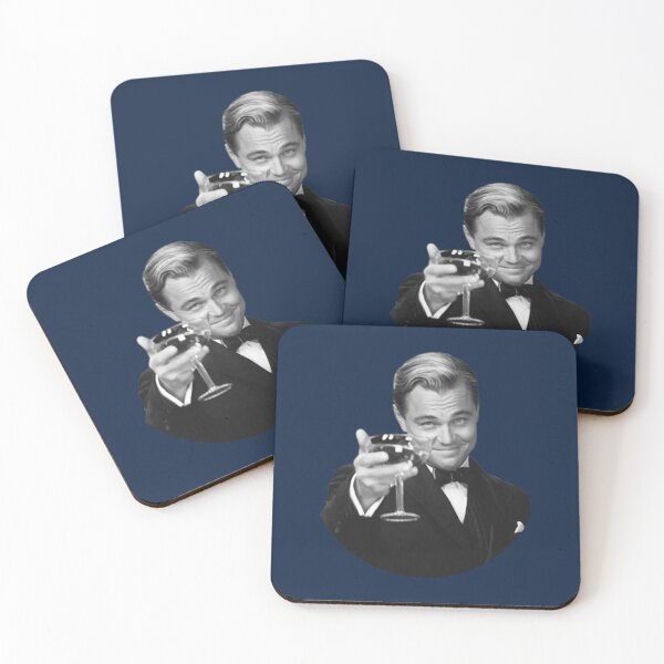 Item preview, The Great Gatsby Jay Gatsby Leonardo DiCaprio meme bw designed and sold by AlfredAlem.