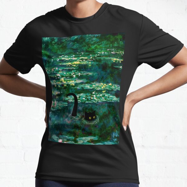 Item preview, Cat and Le Bassin des Nympheas, Lily 1904 designed and sold by outdoorway.