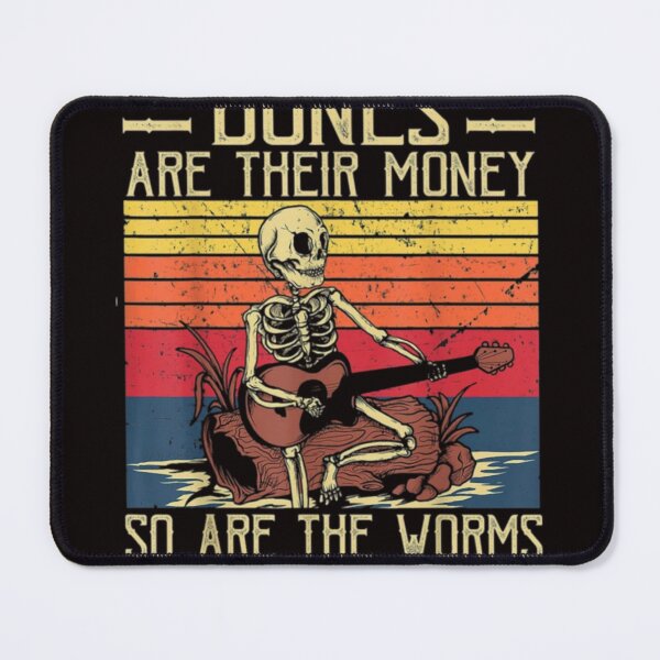 Item preview, Bones Are Their Money Skeleton Playing Guitar Retro Vintage designed and sold by ROBERTJEN.