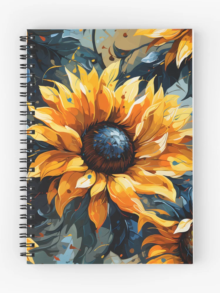 Thumbnail 1 of 3, Journal, Sunflowers Pattern 7 designed and sold by DigitalPatternx.