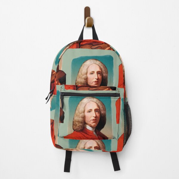 Item preview, French Composer Jean-Philippe Rameau - green - illustration  designed and sold by Litstoy.