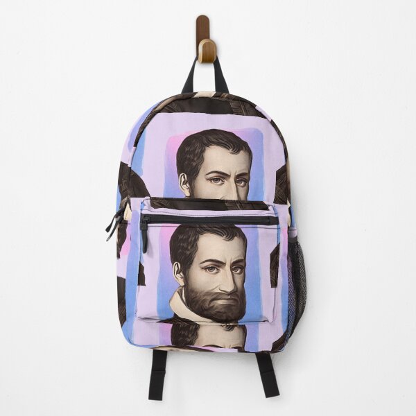 Item preview, Italian Composer Giovanni Pierluigi da Palestrina - purple pink - illustration designed and sold by Litstoy.
