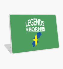 Legenden geboren Schweden Swedish Pride Birthday Surprise Laptop Folie