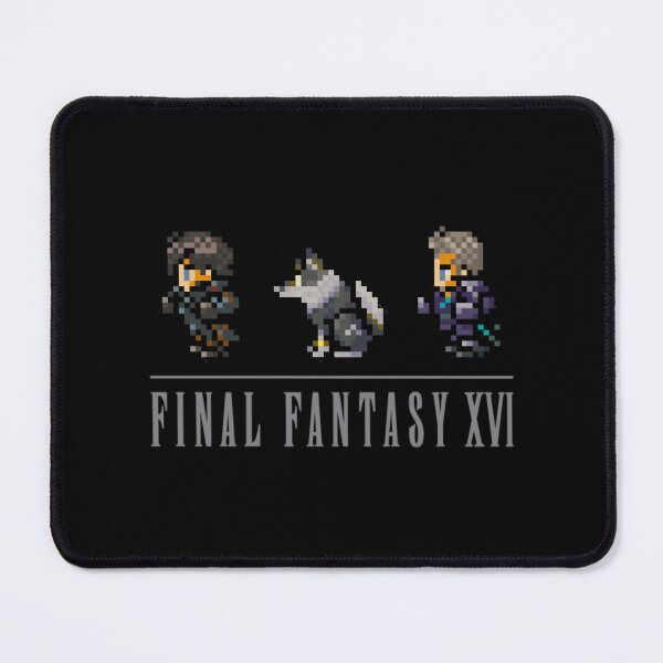 Item preview, Clive, Torgal, and Cid Logo Design  FFXVI Pixel Party Members  Final Fantasy 16 designed and sold by EusebiaMathe.