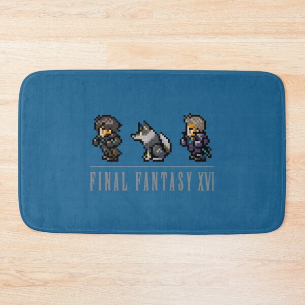 Item preview, Clive, Torgal, and Cid Logo Design  FFXVI Pixel Party Members  Final Fantasy 16 designed and sold by EusebiaMathe.