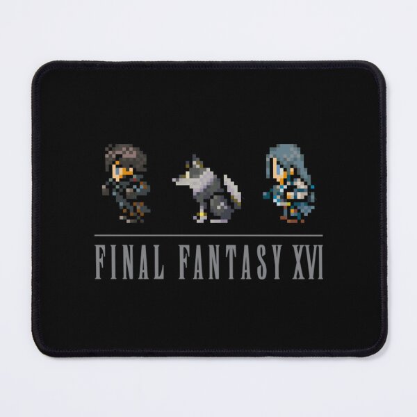 Item preview, Clive, Torgal, and Jill Logo Design  FFXVI Pixel Party Members  Final Fantasy 16 designed and sold by EusebiaMathe.