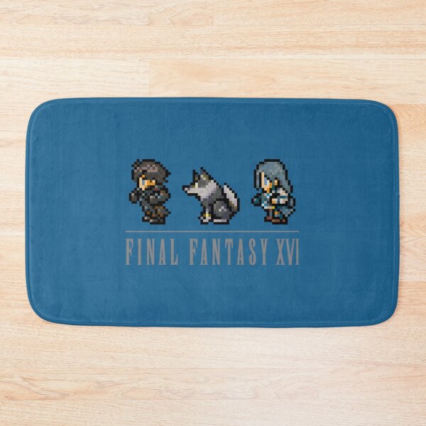 Item preview, Clive, Torgal, and Jill Logo Design  FFXVI Pixel Party Members  Final Fantasy 16 designed and sold by EusebiaMathe.