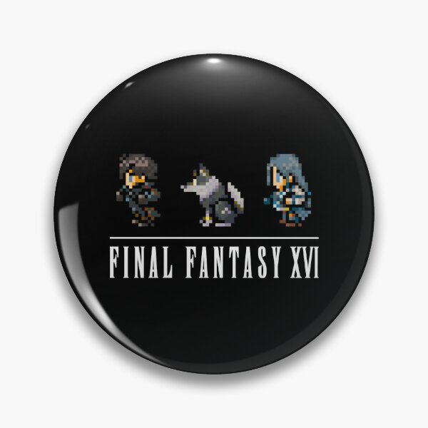 Item preview, Clive, Torgal, and Jill Logo Design FFXVI Pixel Party Members Final Fantasy 16 designed and sold by EusebiaMathe.