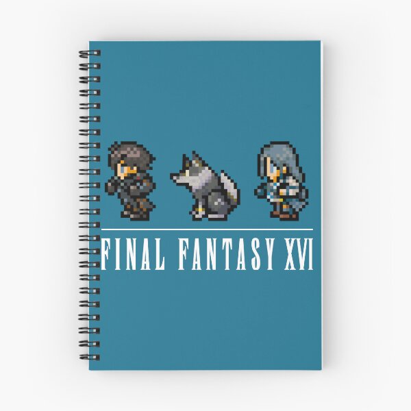 Item preview, Clive, Torgal, and Jill Logo Design FFXVI Pixel Party Members Final Fantasy 16 designed and sold by EusebiaMathe.