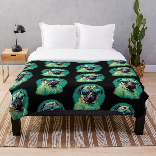 Item preview, Pug con gafas verdes designed and sold by Obsidian Ink by Wilshire.