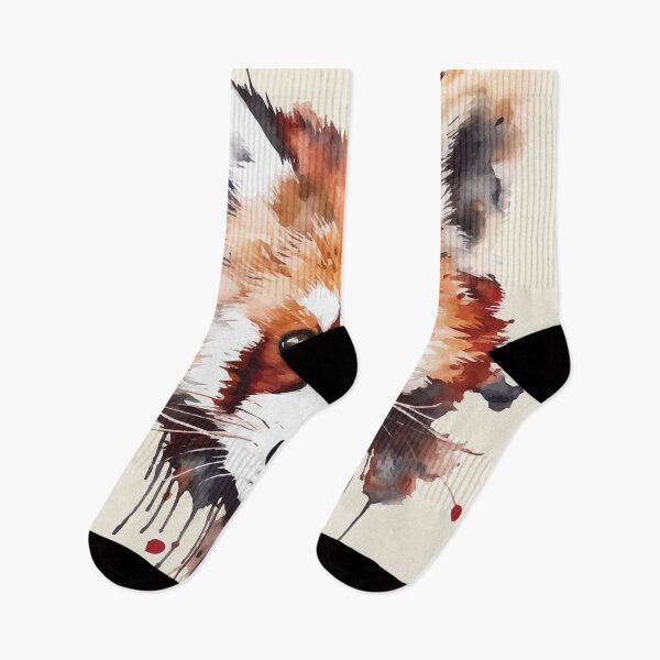 Item preview, A Cute Red Panda Face in an Earthy Watercolor - Boho Animals designed and sold by GVRDesign.