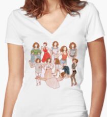 Nobody puts baby in a corner Women's Fitted V-Neck T-Shirt