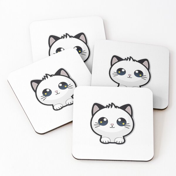Item preview, Yin and Yang Black and White Kitten Plush designed and sold by InkDazzle.