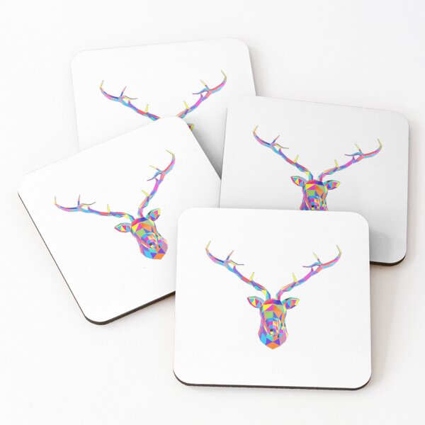 Item preview, Low-poly random color deer illustration designed and sold by trepiu.