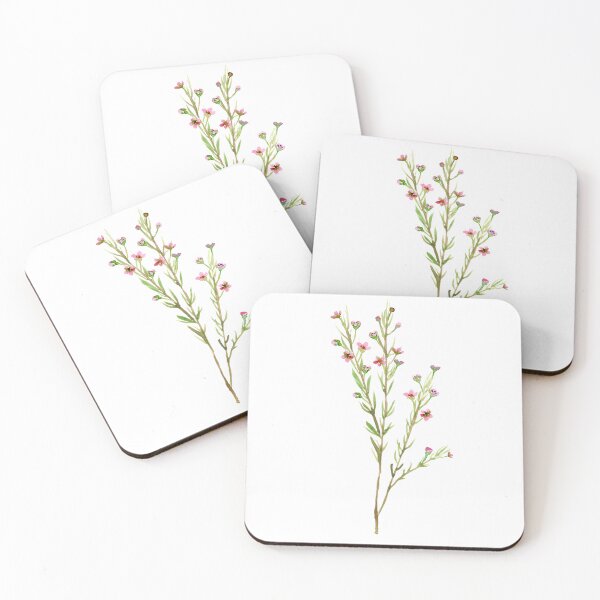 Item preview, Waxflower Blossoms on a Branch | Watercolor Botanical Harmony designed and sold by Kere123.
